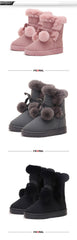 Quality Woman Boots Round Toe Yarn Elastic Ankle Boots