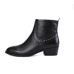Women's Closed Toe Low Heel Bootie
