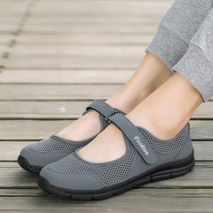 New platform white shoes woman mesh