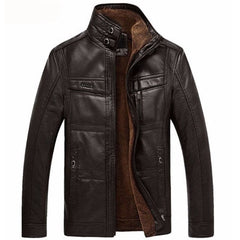 Mountainskin Leather Jacket Men Coats 5XL Brand High Quality