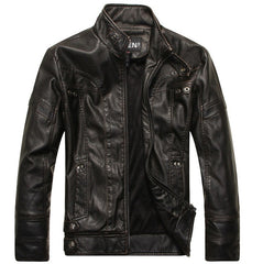New arrive brand motorcycle leather jacket men