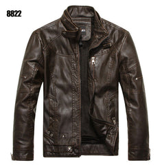 New arrive brand motorcycle leather jacket men