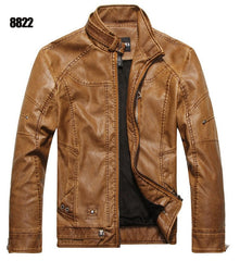New arrive brand motorcycle leather jacket men