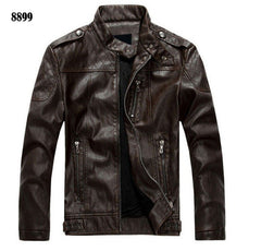 New arrive brand motorcycle leather jacket men