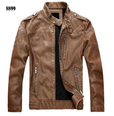 New arrive brand motorcycle leather jacket men