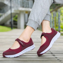 New platform white shoes woman mesh