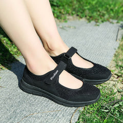 New platform white shoes woman mesh