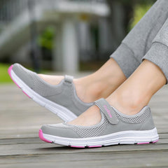 New platform white shoes woman mesh