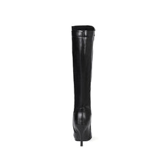 Women Knee High Nude Boots High Heels Lady Dress