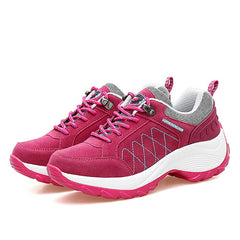 women spring autumn casual lace-up platform shoes