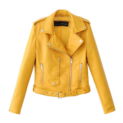 Jacket Coat Zip Biker Short Punk Cropped Tops free shipping